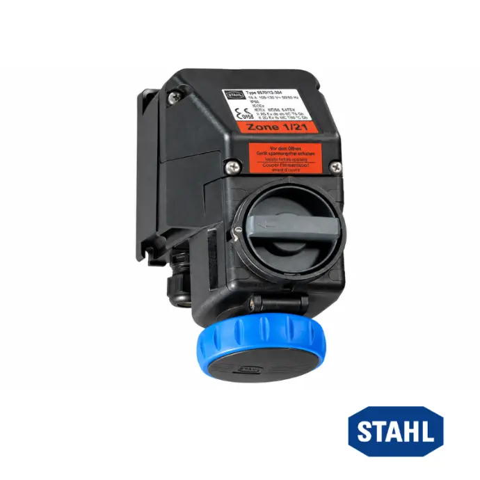 STAHL Tomacorriente 16A, 200–250V, 3P, IP66, Zona 2/22