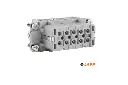 LAPP EPIC® H-A 10 SS Inserto rectangular macho 10P+T pines (1-10), conexión atornillada con protección de hilo