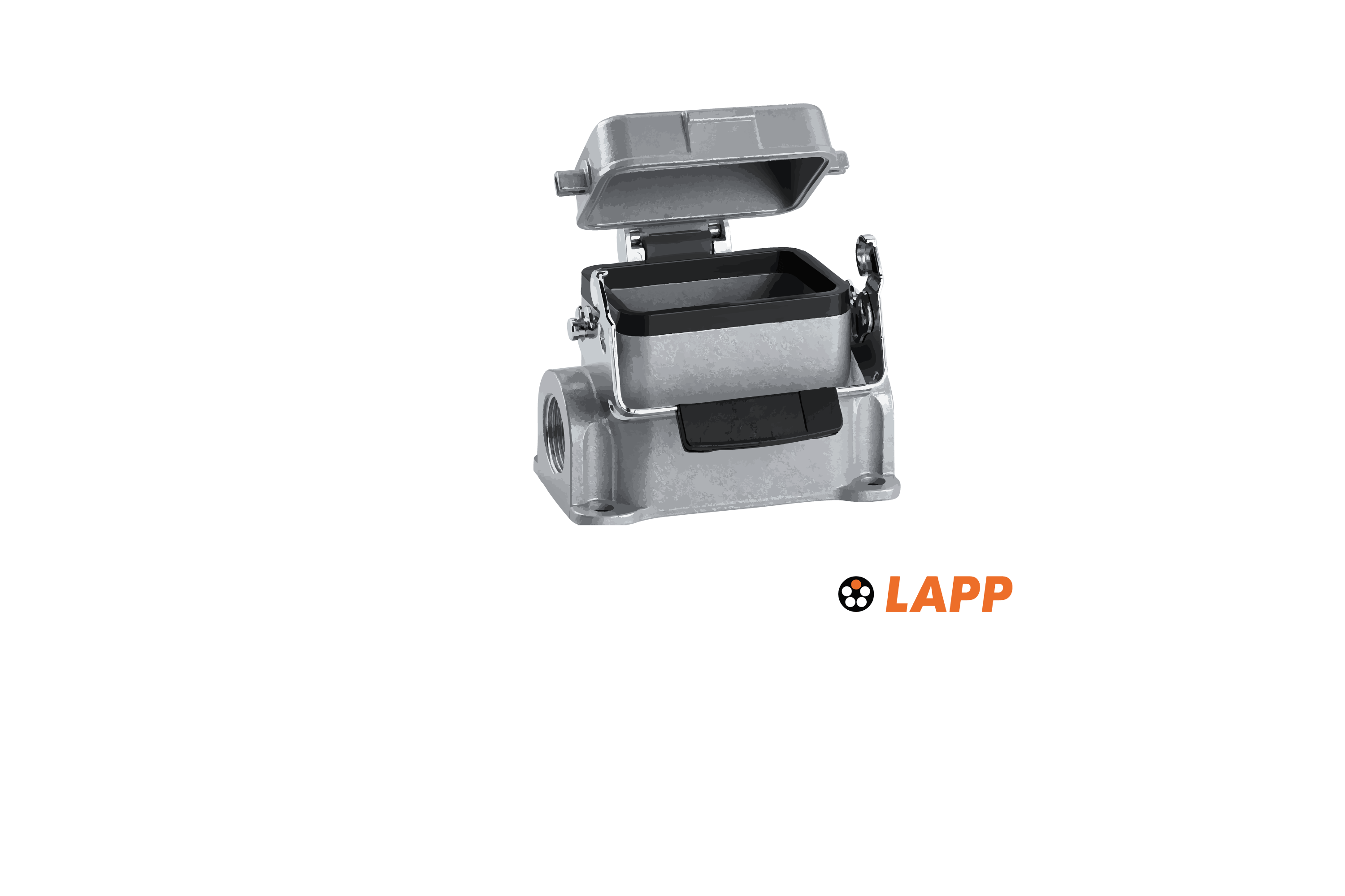 LAPP EPIC® H-B 6 SDRL-LB M20 Base de montaje en panel, 2 entradas de cable, palanca simple