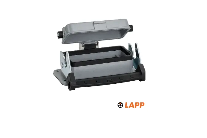 LAPP EPIC® H-B 16 AD-LB AG Carcasa base de montaje en panel con tapa protectora y palanca simple