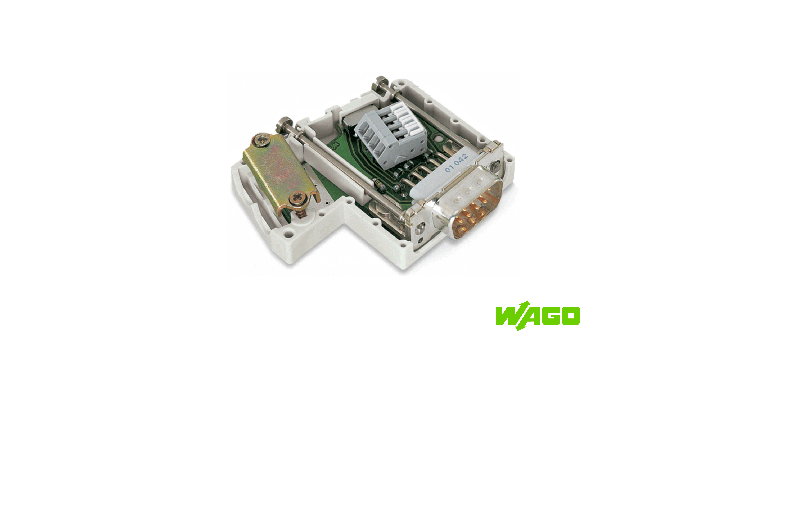 WAGO Conector bus de campo PROFIBUS c/conector D-sub macho 9 polos gris claro