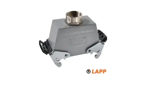 [79055700] LAPP EPIC® H-B 10 TGB M25 Carcasa metalica Volante con enganche, entrada de cable recto M25 sin cuello, palanca doble