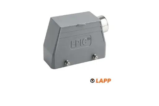[19042900] LAPP EPIC H-B 10 TS-RO M20 Carcasa Volante sin enganche, entrada de cable angulado M20 con cuello, palanca simple
