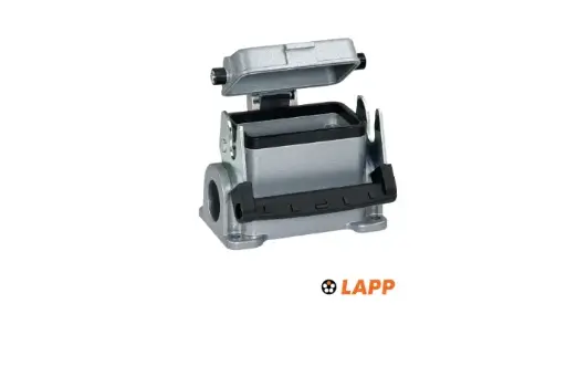 [19078900] LAPP EPIC® H-B 16 SDRL-LB M25 Carcasa base de montaje en superficie con tapa protectora, 2 entradas de cable M25 y palanca simple