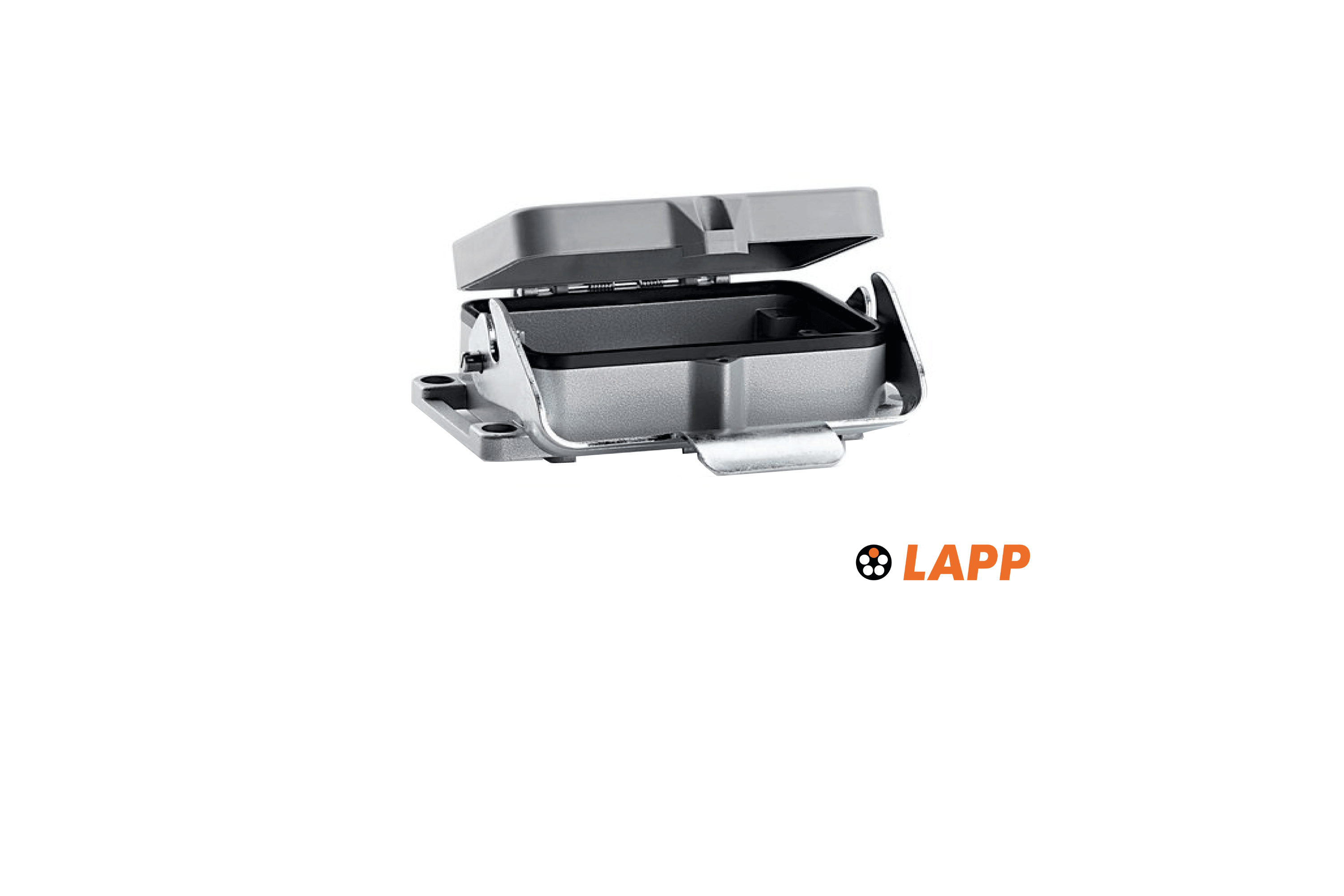[10152000] LAPP EPIC H-B 48 AD-LB Carcasa base de montaje en panel con enganche, con carcasa portectora (tapa), palanca simple 