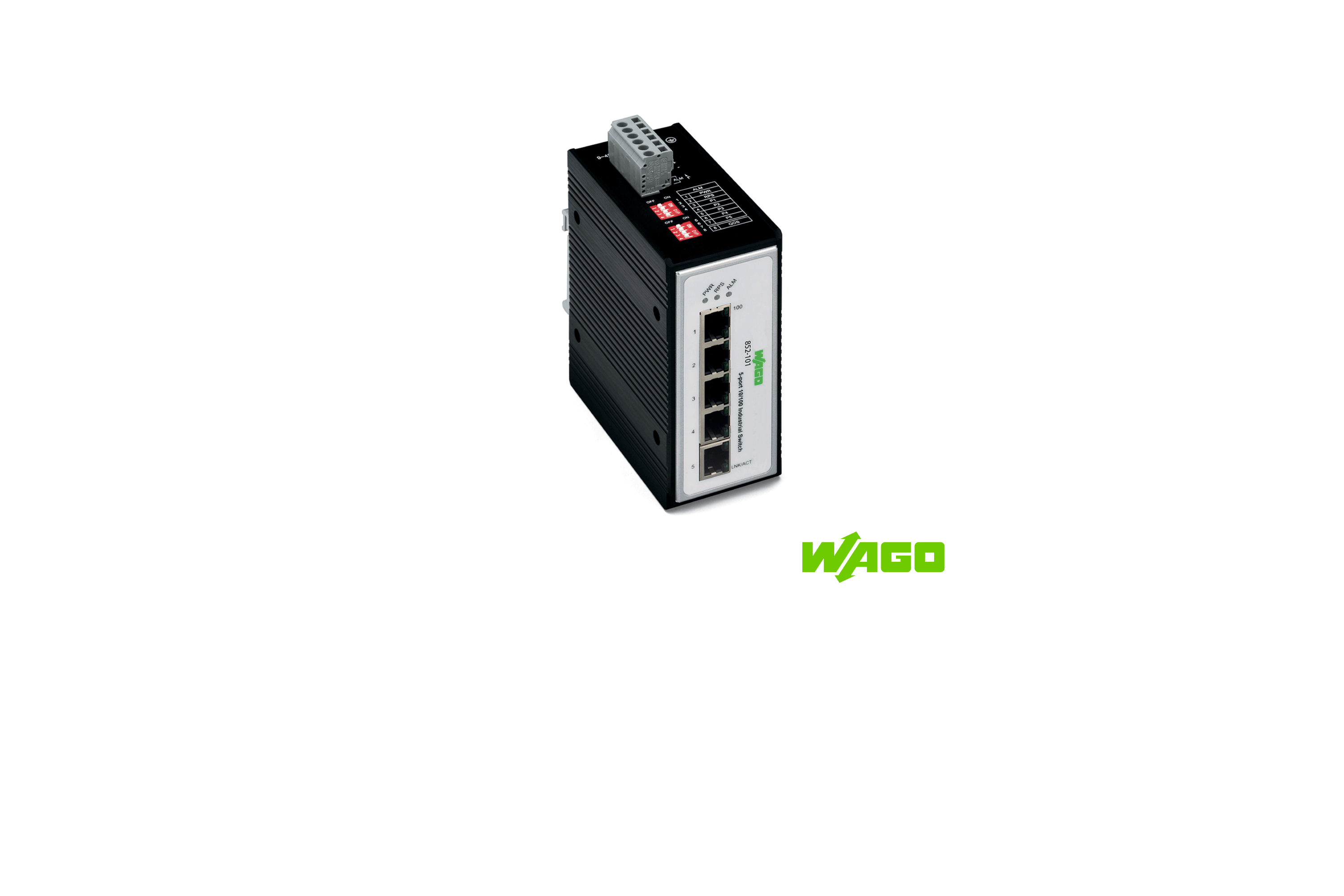 [852-101] WAGO 852-101 Switch Industrial 5 puertos 100Base-TX RJ45